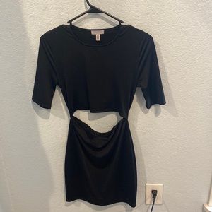 Urban outfitters black, cut-out mini dress